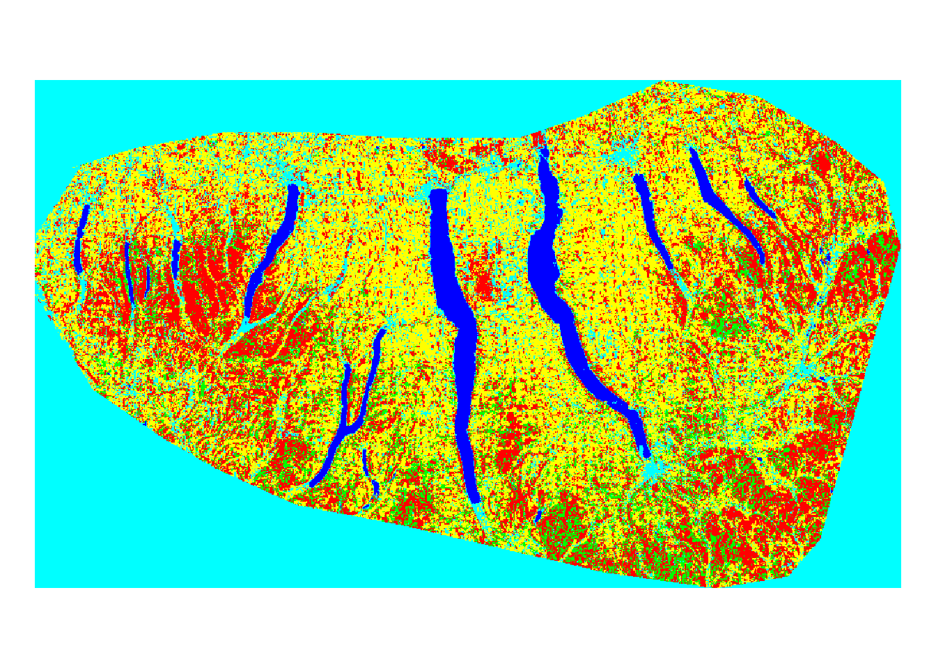 Land Use Classification derived from a Landsat 8 OLI Image from April 23, 2017